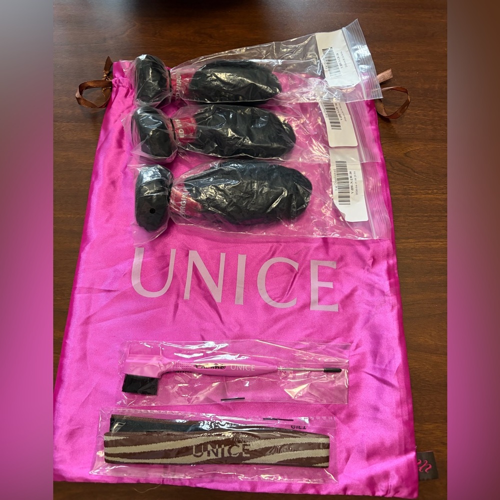 UNICE 3 Pcs Brazilian Body Wave Bundles – Full Install Ready, 100% Virgin Hair